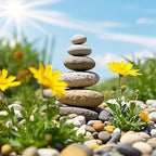 Large River Rocks for Landscaping, 40lbs Aquarium Rocks, 3-4 Inch Colorful Pebbles for Indoor Plants, Natural Stones for Garden Paving Plant Rocks Crafting Walkways
