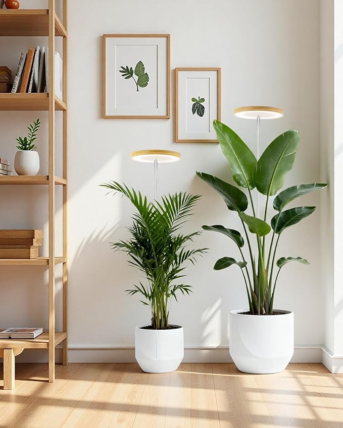 yadoker Plant Grow Light, LED Growing Light Full Spectrum for Indoor Plants,Height Adjustable, Automatic Timer, 5V Low Safe Voltage,Idea for Large Plant Light