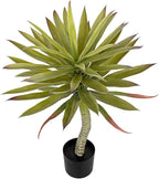 Briful Large Fake Agave Plants 2.76ft/33in Tall Artificial Yucca Plants in Black Pot Outdoor Faux Agave Plant for Home Decor Office Fornt Porch Balcony Living Room Decor