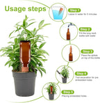 TKSCUSR 12 Pcs Self Watering Spikes Small Terracotta Plant Watering Stakes Devices Vacation Self-Watering Stakes for Indoor/Outdoor Plants