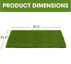 Artificial Grass Turf Grass for Dogs & Outdoor Use, Realistic Fake Lawn Grass for Patio, Garden, Balcony, Durable Turf for Indoor Outdoor Mats (39.4 x 23.6 in)