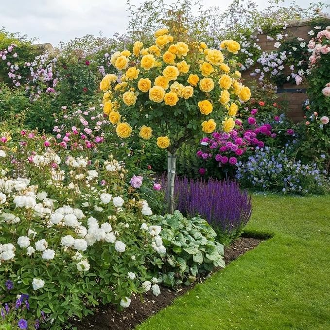295+ Rose Tree Seeds, Perennial Flower Bush for Outdoor Home Garden Yard Landscape Decoration, Hardy Ornamental Flowering Shrub Gardening Gift