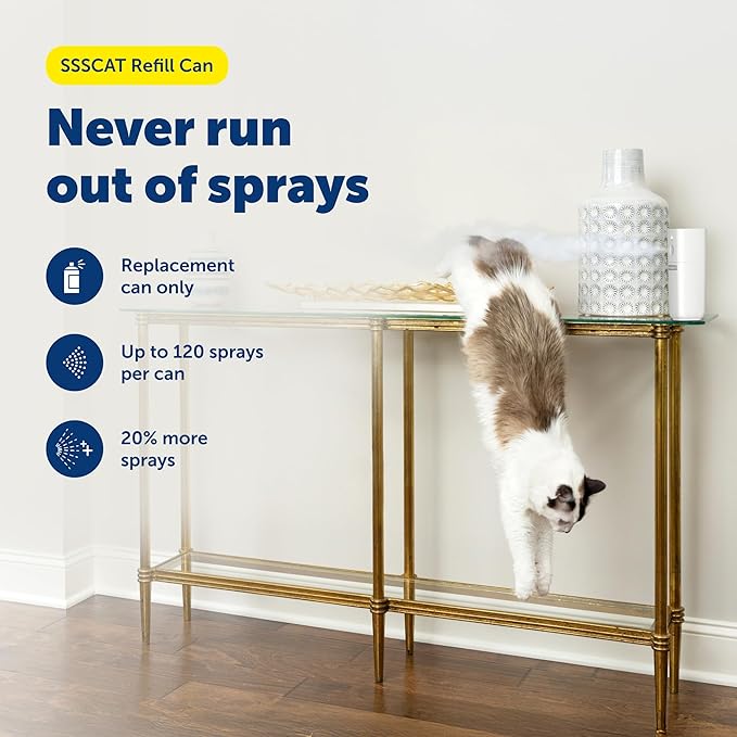 PetSafe SSSCAT Refill Can for Motion Activated Automatic Spray Pet Deterrent for Cats and Dogs