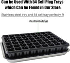 RooTrimmer Stainless Steel Plant Trays, 5 Pack Multi-Purpose Tray for Indoor Outdoor Plants, Seed Starting Tray for Potted Plants(11.6 inch×15.2 inch, 1.45" Height, 5-Pack)
