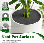 10 Pcs Plant Pot Grids,12 Inch Plant Soil Covers, Round Protectors for Indoor Plants, Plant Protector from Cats Indoor, Adjustable for Various Pot Sizes