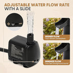 Magshion 27" Tall Outdoor Barrel Pump Water Fountain, 2-Tier Soothing Cascading Waterfall Feature with Electric Recirculating Pump, Garden Decor for Outside Patio, Yard, Porch or Landscape, Bronze