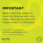 Lime Bypass Pruning Shears & Hedge Clippers - Cuts 3x Easier, Ideal for Seniors