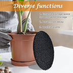 3Pcs 6.3inch Pot Mesh Drainage Discs Double Layer Plant Pot Hole Insert Pads Thickened Bonsai Pot Bottom Grid Mat Mesh Reusable for Indoor Outdoor Potted Plant Prevent Soil Loss Keep Roots Healthy