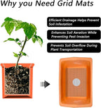 10 PCS Flower Pot Hole Mesh Pad, 8×12inch Squares Drainage Hole, Plant Pot Drainage Mat, Plant Potting Mat to Prevent Soil Loss, Gardening Gifts for Friend