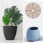 6 Pcs Plant Pot Grid Soil Protector Covers, 11.8" Cuttable Plant Protector Flower Pot Grid from Animals Cat Digging Stopper Plant Pot Cover with Stakes for Plant Gardening(6PCS Brown)