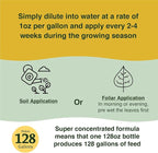 Farmer’s Secret Soil Revitalizer (128oz) - Organic (OMRI Listed) Dirt Health Booster - Liquid Compost Soil Amendment - Activated Humic Acid - Great for Fall/Spring Application