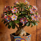 Rare Desert Rose Plant Live Succulent | Low Maintenance Flowering Plant for Indoor & Outdoor Home Garden Decor (3)