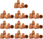 Yishang Mini Terracotta Pots with Drainage Holes - 1.5 inches Tiny Clay Nursery Pots for Indoor/Outdoor Mini Plant, DIY Crafts, Wedding Favors(100 Pack)