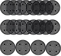 50 Pcs 2.1" Plant Pot Mesh Round Hole Cover, 55mm Black Plant Pot Drainage Mesh Discs Bottom Liners for Bonsai/Flower Pots, Soil Retention Grid Mats