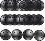 50 Pcs 2.1" Plant Pot Mesh Round Hole Cover, 55mm Black Plant Pot Drainage Mesh Discs Bottom Liners for Bonsai/Flower Pots, Soil Retention Grid Mats