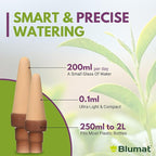 Blumat Plant Watering Devices - Easy Self Watering Planter Insert for Indoor Plants - Bottle Adapter - Prevents Overwatering and Underwatering for Healthy Growth - 1 Pack