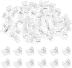 M METERXITY 100-Pack Orchid Clips, Plastic Garden Plant Clips, 6 Claws Orchid Clips, Garden Plant Support Clip for Supporting Stems/Vines/Stalk Grow Upright [Transparent]