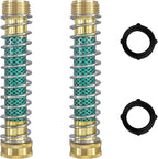Hourleey Garden Hose Protector, Hose Extension Adapter with Coil Spring, 2 Pack