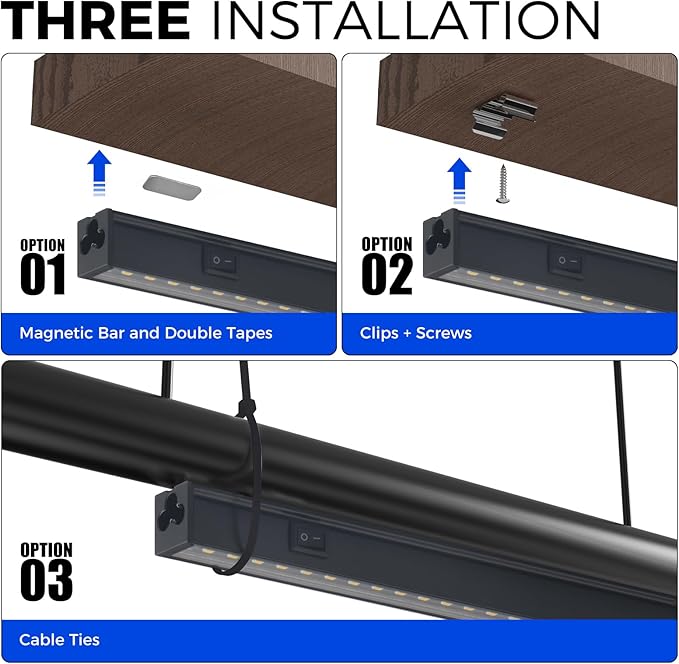 Barrina T5 Grow Lights, 2FT 80W(8 x 10W) Black Cover, LED Plant Growing Lamp for Indoor Plants, Full Spectrum Grow Light Strip with Switch, Magnetic Installation, Plug and Play, 5000K White, 8 Packs