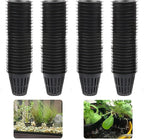 100PCS 2 inch Net Cups Pots, with 20 Plant Labels for Hydroponics Aquaponics Planter Indoor Outdoor Growing Baskets Slotted Mesh