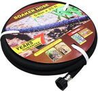 Taisia 5/8" Soaker Hose 25 ft Round Rubber Garden Water Hoses, Heavy Duty Drip Hose for Watering Irrigation, Water Seeper Soaker Hoses for Garden, Lawn and Plants