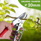 Premium German-Made Pruning Shears – Ergonomic, Heavy-Duty Hand Pruners Designed for Precision Cutting of Plants; Ideal for Gardeners and Individuals with Arthritis or Reduced Hand Strength