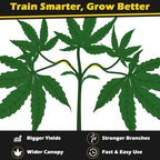 40 Pack LST Plant Training Clips – Durable & Reusable Stem Support for Low-Stress Training – Fits All Growth Stages
