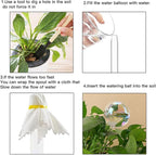 17 Oz 2 Weeks Glass Plant Watering Globes Large Vacation Water While Away Indoor Outdoor Potted Plant Slow Release Self Watering Bulbs Devices Planter Insert (Iridescent Large 3-Pack)