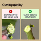 Lime Bypass Pruning Shears & Hedge Clippers - Cuts 3x Easier, Ideal for Seniors