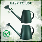 Reallnaive 6 Pcs Indoor Watering Can Set 1/2 Gallon Can 6.8 oz Spray Bottle 17 oz Squeeze Bottle Plant Watering Globes Soil Moisture Meter Small Spraying Set for Indoor Outdoor Plants (Dark Green)