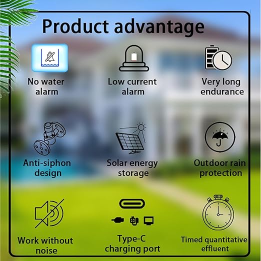 Solar Spray Irrigation System Kit Automatic Self Watering Sprinkler for Greenhouse Garden, Smart Waterer for Lazy Lawn, Solar Sprayer for Backyard Garden, Drip Irrigation Kits