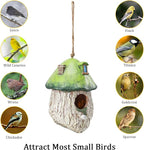 Yinns Bird House for Outside, Birdhouses for Outdoors Nesting, Decorative Resin Bird Houses for Yard Garden Decor, Water Proof