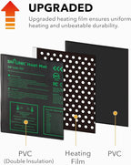 BN-LINK Seedling Heat Mat Warm Hydroponic Heating Pad Waterproof 20" x 20.75" for Seed Starting Greenhouse and Germination, 2 Pack