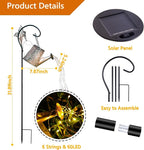 SRNPMIU Solar Watering_Can Light, Solar Outdoor Decorative,Garden Decor Lights for Yard, IP65 Waterproof Hanging Lantern Landscape Lights, Garden Gifts for Mom, Grandma Women Birthday