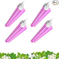 Barrina LED Grow Lights for Indoor Plants, T8 2FT 96W(4 x 24W, 600W Equivalent), Full Spectrum, V-Shape with Reflector Combo, Grow Light Fixture, 4-Pack