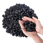 GreatBuddy 2.5-lb Black River Rocks for Landscaping, 1-2 Inches Black Polished Pebbles, Decorative Rocks for Plants Indoor& Outdoor, Garden Landscaping, Aquariums, Vases, Potted Plants, Home Decor