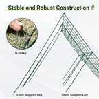 Cucumber Trellis for Garden - 4 Pack, 48" L x 16" W Garden Trellis for Climbing Plants Outdoor with Support Structures, A Frame Trellis for Climbing Vegetables Peas, Vine, Bean