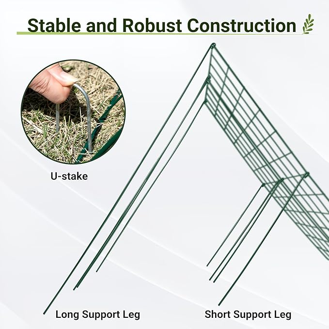 Cucumber Trellis for Garden - 4 Pack, 48" L x 16" W Garden Trellis for Climbing Plants Outdoor with Support Structures, A Frame Trellis for Climbing Vegetables Peas, Vine, Bean