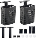 2pcs Upgraded Adjustable Aquarium Plant Holder，Fish Tank Plants Holder,Fish Tank Aquaponics Plant Cultivation and Aquarium Landscape Decoration with Hooks and Suction Cup(Black)