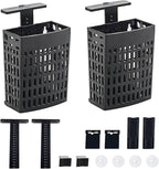 2pcs Upgraded Adjustable Aquarium Plant Holder，Fish Tank Plants Holder,Fish Tank Aquaponics Plant Cultivation and Aquarium Landscape Decoration with Hooks and Suction Cup(Black)