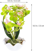 Artificial Phalaenopsis Bonsai Orchid Plant Arrangement in Green Pot Faux Orchid Flower Decoration for Indoor Home Décor Bonsai Suitable for Living Room and Office Display