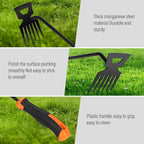 SIXCAR Weed Remover Tool,Portable Garden Weeder Tool,New Manganese Steel Weeding Tools,for Hand Weeder for Vegetable Gardening Backyard Farm Planting & Uprooting Weeding Tool (Rubber 6-Tooth)