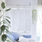 Decorative Hanging Plants for Shelf, Faux Ivy Eucalyptus Vine, Fake Greenery in White Pot with Lanyard (Full, Large Pot)