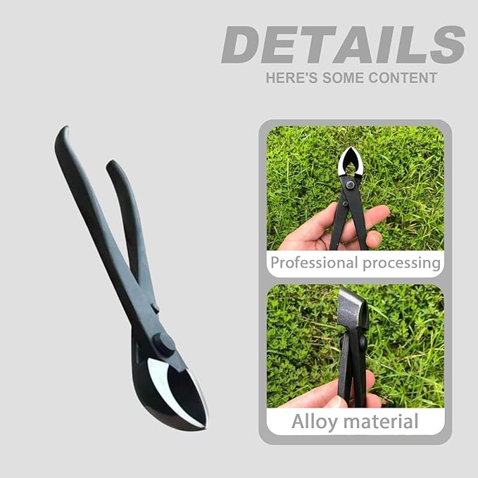 Bonsai Tools, Concave Branch Cutter 8 Inch Carbon Steel Cutter Bonsai Tree Tools for Gardening