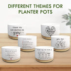 Funny Succulent Plant Pot, Cactus Flower Planter Gifts, Thank You Gifts for Coworker, Farewell Going Away Appreciation Inspirational Gifts for Women Men Boss Manager Coworkers (No Plants)