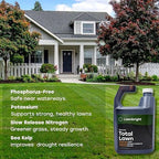 Total Lawn by Lawnbright - Kids & Pet Safe - Phosphorus Free Liquid Fertilizer for Any Grass Type - Lawn Fertilizer with Sea Kelp - Sprayer Included (32 fl. oz)