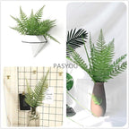 PASYOU Artificial Foliage Plants, Fake Plastic Grass Faux Shrubs Simulation Ferns Leaf Real Decoration for Indoor Outdoor Home Decor Garden Party Balcony Patio Planter Filler DIY - Fern Leaves 5 Pcs