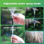 Drip Irrigation System 100 FT with 32 Nozzles, 360° Adjustable Bendable Garden Watering Misting System for Greenhouse, Yard, Lawn, Plant, Garden, 1/4 inch Hose