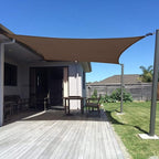 SUNNY GUARD Sun Shade Sail 10' x 20' Rectangle Brown UV Block Sunshade for Backyard Yard Deck Patio Garden Outdoor Activities and Facility(We Make Custom Size)