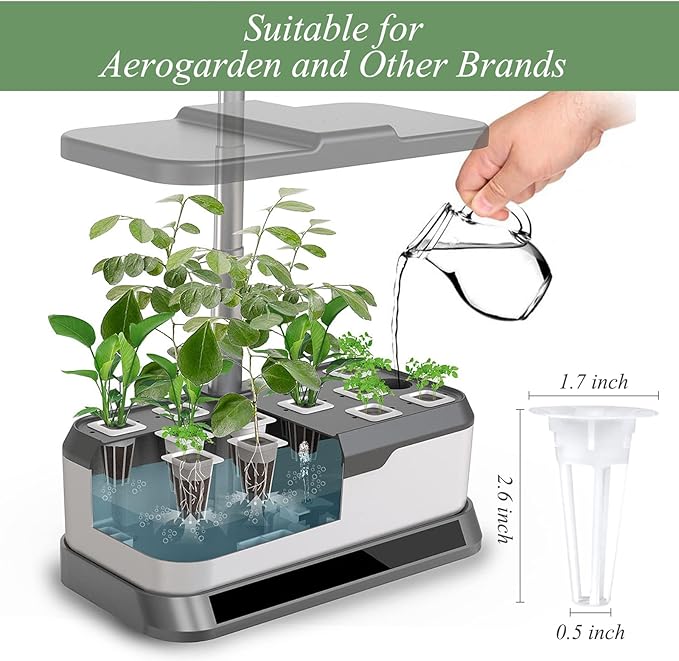 Tigvio 50 Piece Hydroponic Pods Kit: Grow Anything with 50 Grow Sponges - Compatible with All Hydroponics Brands